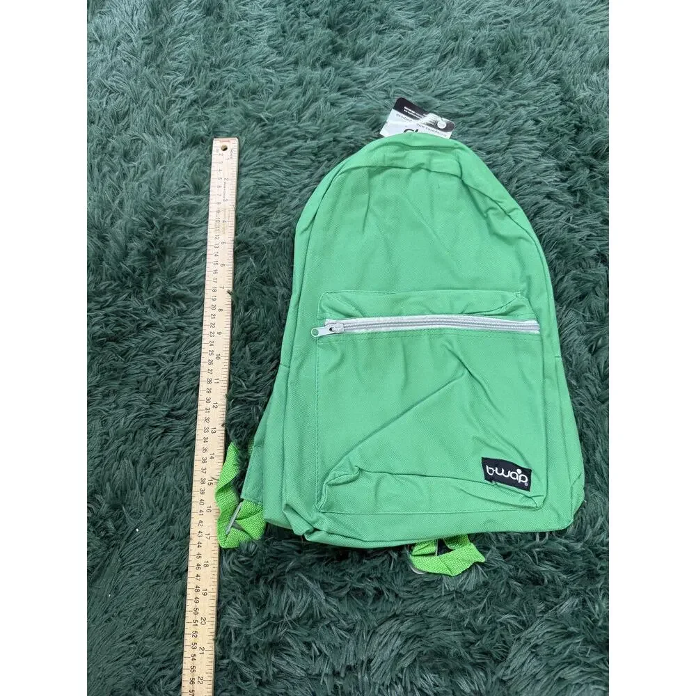 bwap Green Lightweight Backpack Daypack School Travel Bag New with Tags
